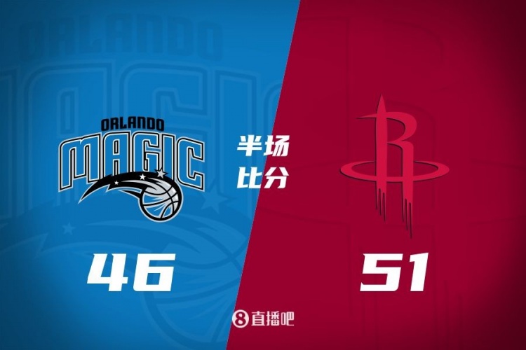 半場戰(zhàn)報:火箭領(lǐng)先魔術(shù)5分 格林12分5板 亞當(dāng)斯兩雙 班凱羅15分