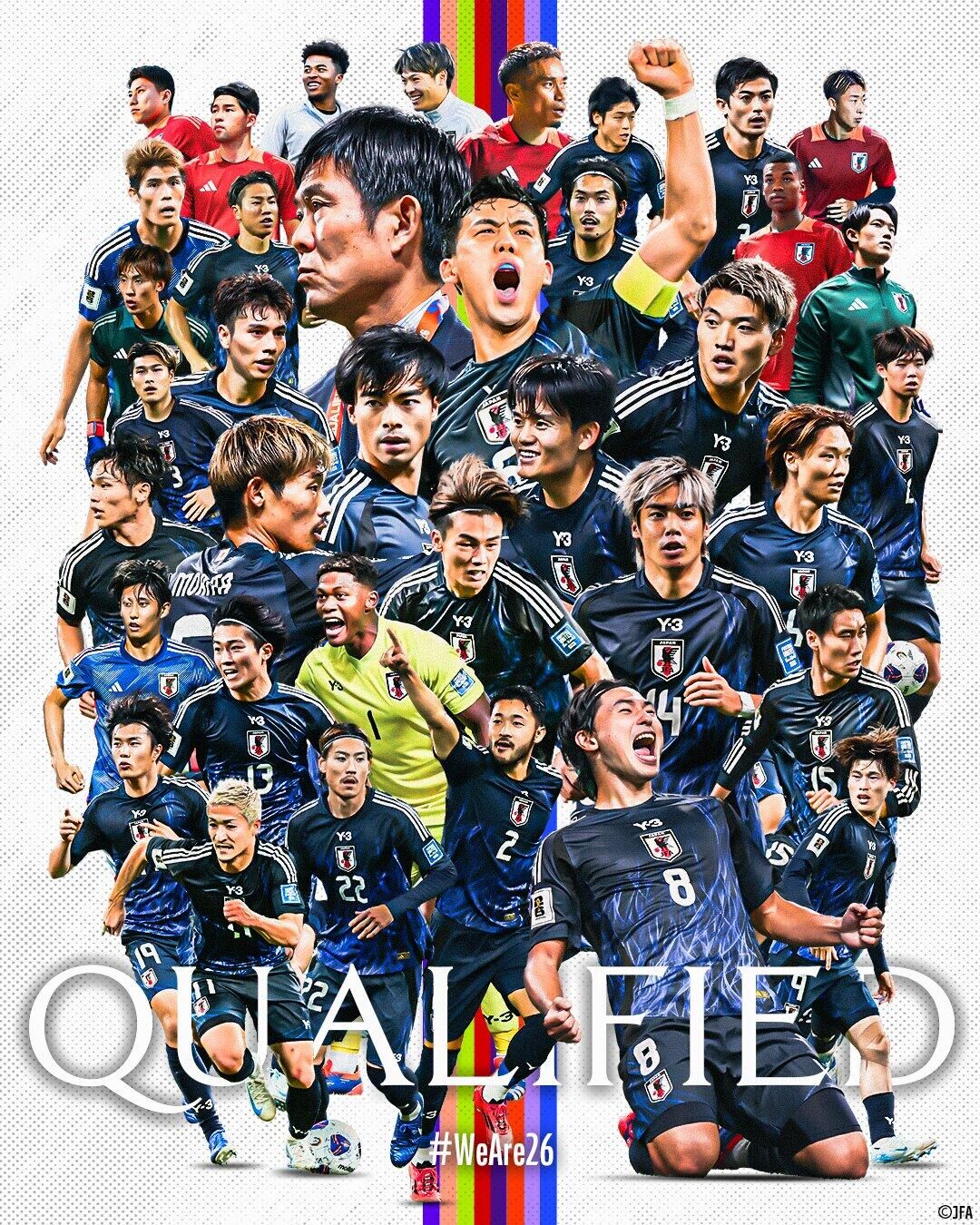 斷層領先!日本7輪6勝1平提前晉級世界杯,全球除東道主外首隊!