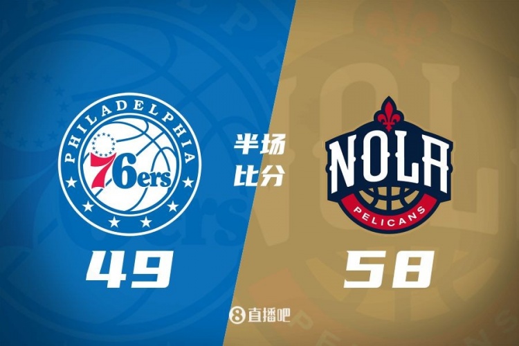 半場戰報:米西12分6板 奧利尼克8分6板5助 鵜鶘領先76人9分