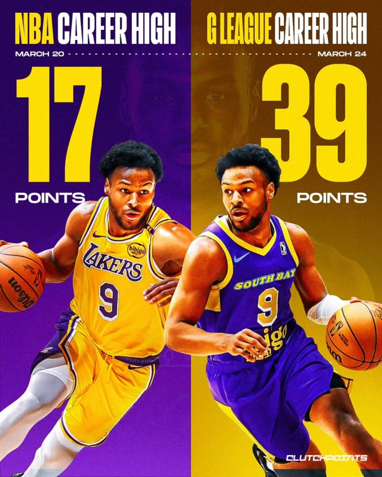 在進步!布朗尼一周內(nèi)先后創(chuàng)下個人NBA和G聯(lián)盟單場得分新紀錄