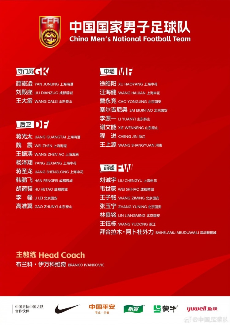 今晚國腳出場綜述:顏駿凌、程進全場 王鈺棟傷退&拜合拉木染紅