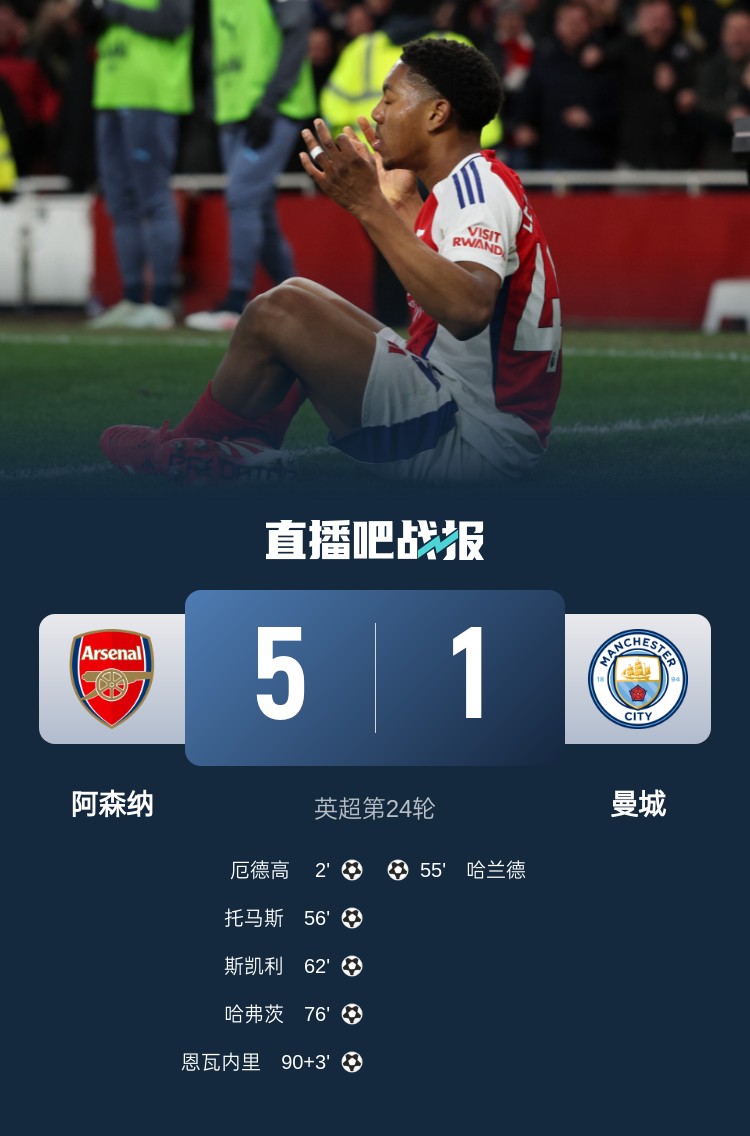 硬氣槍手無(wú)畏強(qiáng)敵!阿森納本賽季5-1碾壓曼城,3-0完勝皇馬